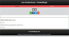 Desktop Screenshot of cricketsingh.com